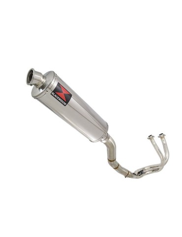 Kawasaki ER-6N ER-6F ER650 2005-2011 Passage Haut Decata Ligne complète + Silencieux Ovale En Inox 400mm