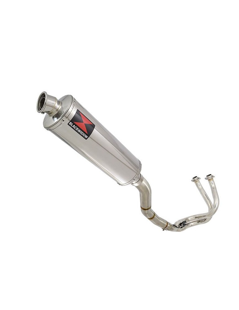 Kawasaki ER-6N ER-6F ER650 2005-2011 Passage Haut Decata Ligne complète + Silencieux Ovale En Inox 400mm