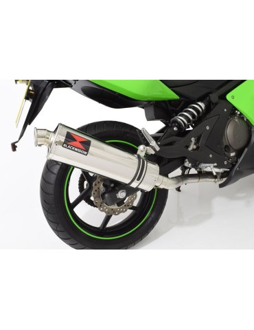 Kawasaki ER-6N ER-6F ER650 2005-2011 Passage Haut Decata Ligne complète + Silencieux Ovale En Inox 400mm