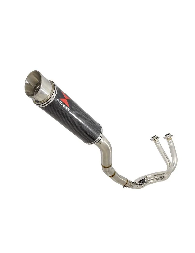 Kawasaki ER-6N ER-6F ER650 2005-2011 Passage Haut Decata Ligne complète + Silencieux GP Rond En Carbone 360mm