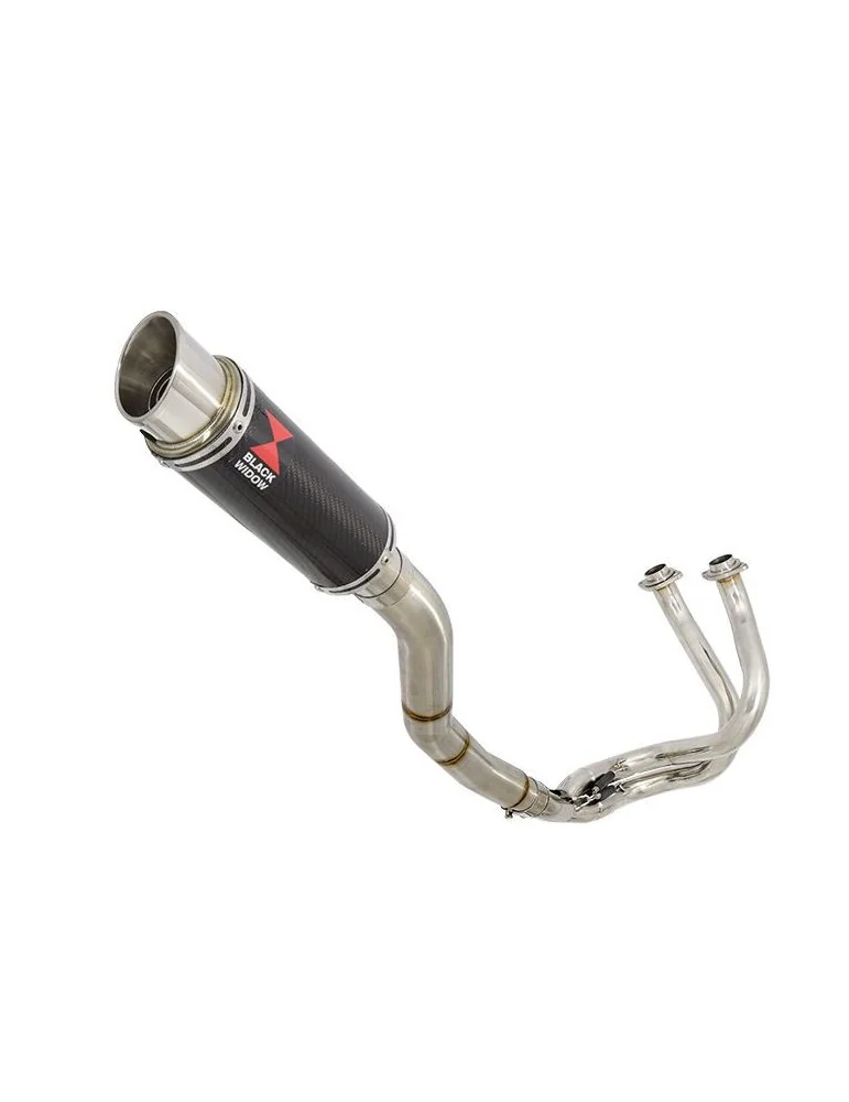 Kawasaki ER-6N ER-6F ER650 2005-2011 Passage Haut Decata Ligne complète + Silencieux GP Rond En Carbone 230mm