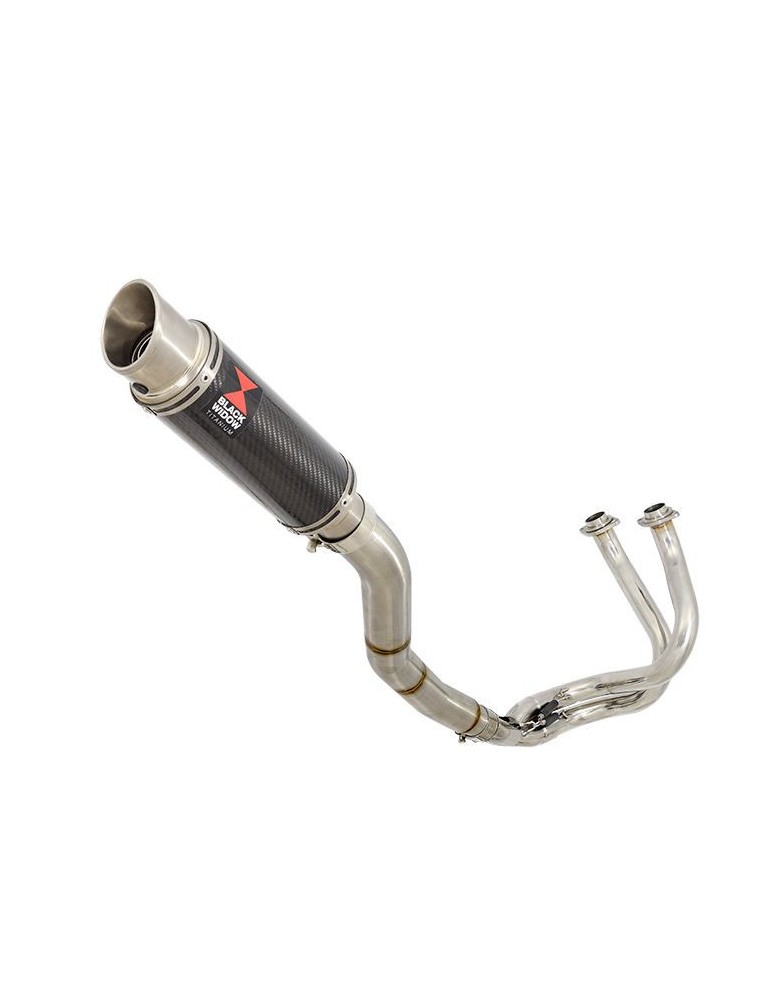 Kawasaki ER-6N ER-6F ER650 2005-2011 Passage Haut Decata Ligne complète + Silencieux GP Rond Carbone 230mm
