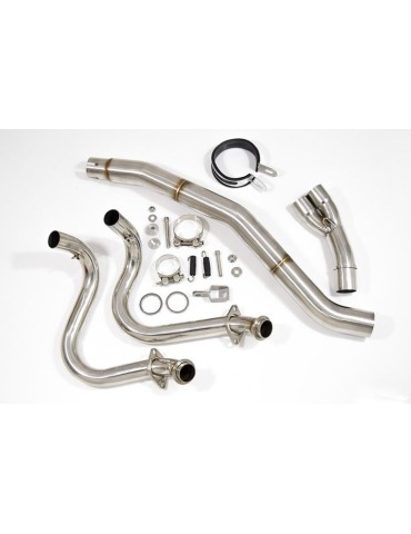 Kawasaki ER-6N ER-6F ER650 2005-2011 Passage Haut Decata Ligne complète + Silencieux GP Rond Carbone 230mm