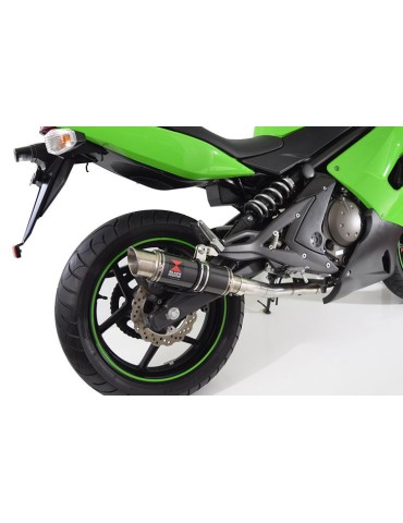 Kawasaki ER-6N ER-6F ER650 2005-2011 Passage Haut Decata Ligne complète + Silencieux GP Rond Carbone 230mm