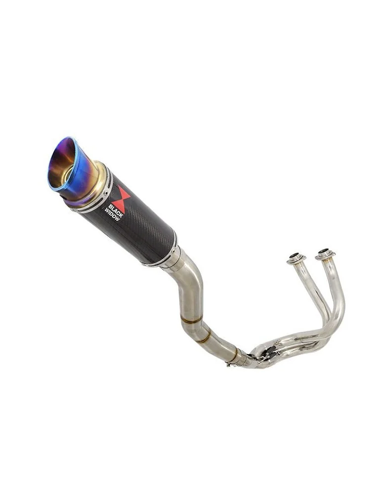 Kawasaki ER-6N ER-6F ER650 2005-2011 Passage Haut Decata Ligne complète + Silencieux GP Rond Titanium Carbone 230mm