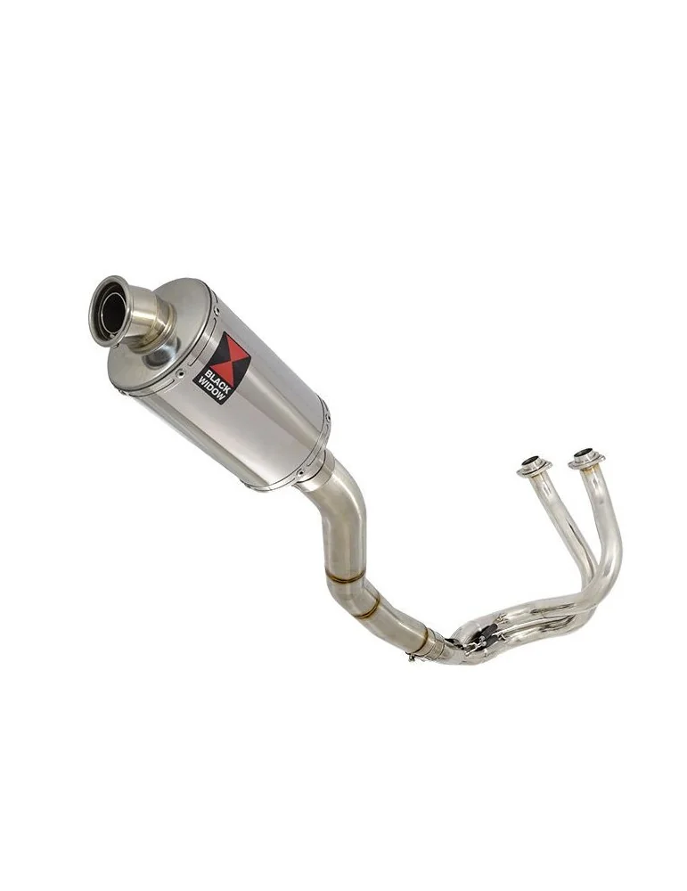 Kawasaki ER-6N ER-6F ER650 2005-2011 Passage Haut Decata Ligne complète + Silencieux Ovale En Inox 230mm