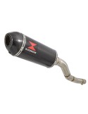 Kawasaki ER-6N ER-6F ER650 2005-2011 Passage Haut Tube de raccord et Silencieux Ovale En Carbone + Carbone 300mm