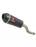 Kawasaki ER-6N ER-6F ER650 2005-2011 Passage Haut Tube de raccord et Silencieux Ovale En Carbone + Carbone 300mm