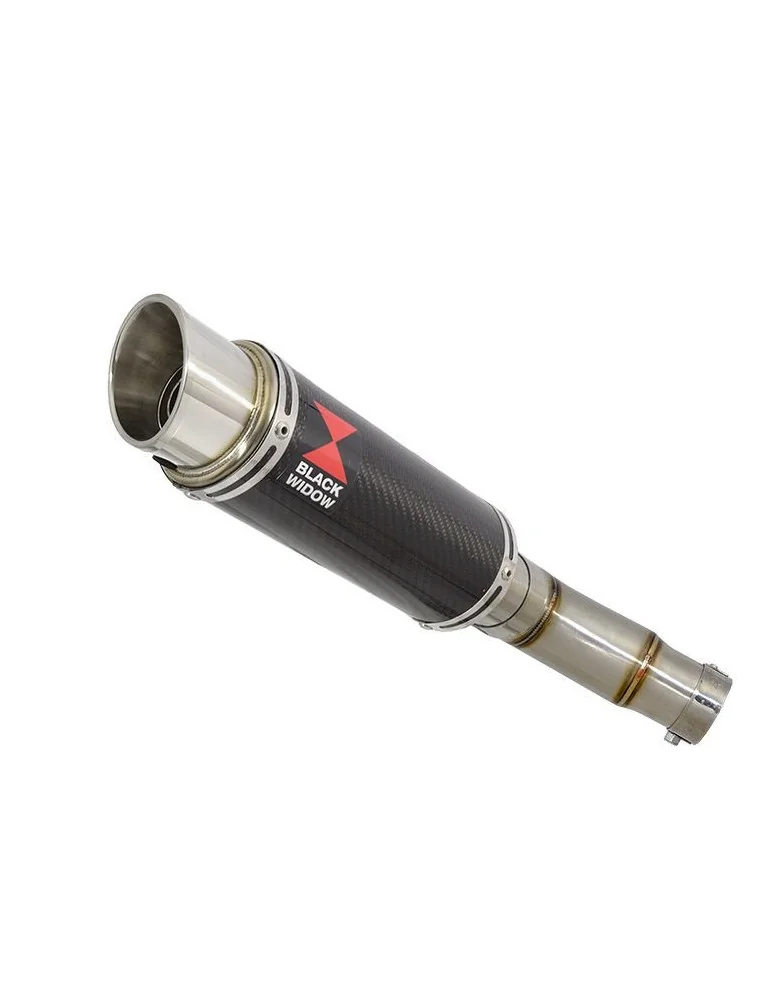 Kawasaki ER-6N ER-6F ER650 2005-2011 Passage Bas Tube de raccord et Silencieux GP Style Rond Carbone 230mm