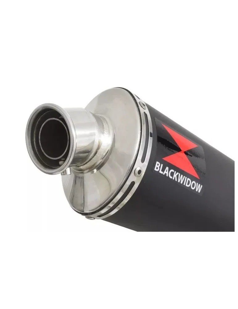 XT125R XT125X Tube de raccord & Silencieux Ovale Noir En Inox 300mm