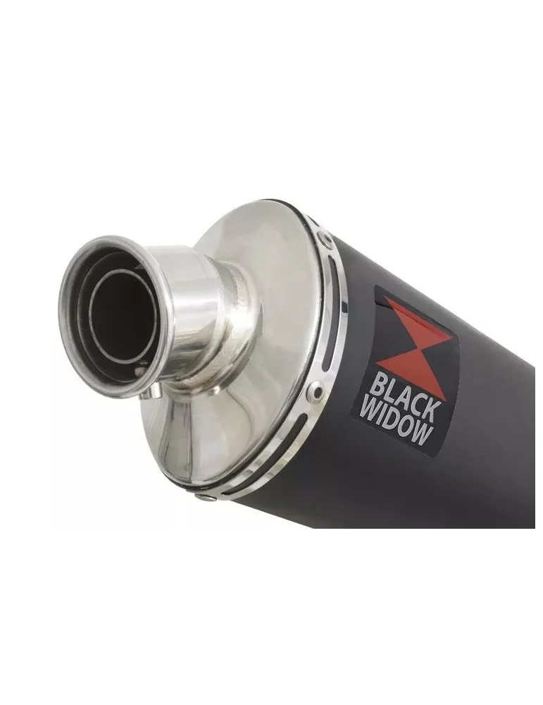 XT125R XT125X Tube de raccord & Silencieux Ovale Noir En Inox 230mm