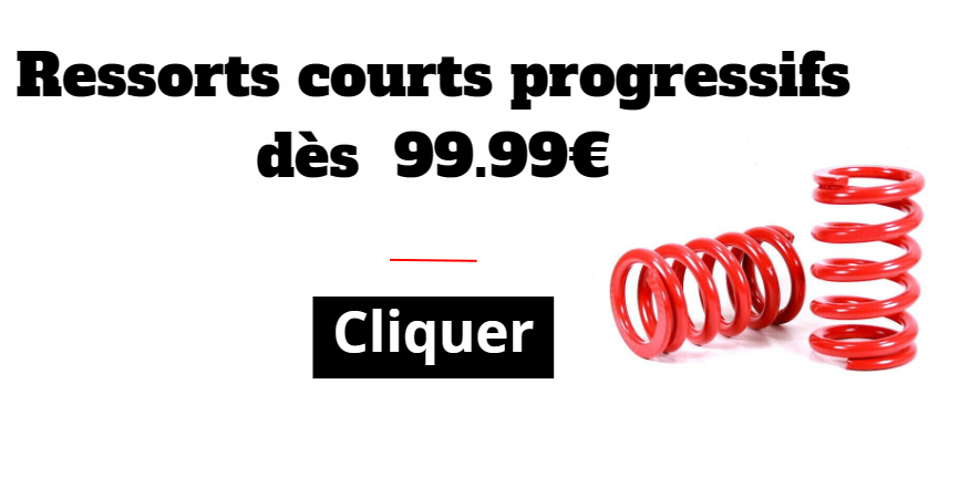 Ressorts courts progressif pas cher rouge 